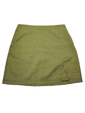 Urban Outfitters Yellow Micro- Houndstooth Mini Skirt Size Small